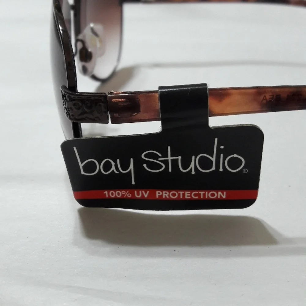 Bay Studio Unisex Sunglasses Aviator Brown New UVA-UVB  Protection New